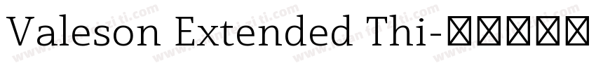 Valeson Extended Thi字体转换